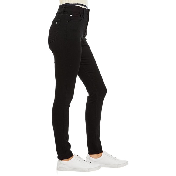 RAG & BONE Nina High Waist Ankle Skinny Jeans in Black - 27 - Picture 4 of 5